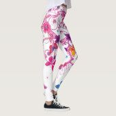 Leggings Créez votre propre Motif de vêtements floraux papi (Droite)