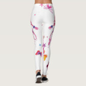 Leggings Créez votre propre Motif de vêtements floraux papi (Dos)