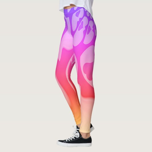 Leggings Créez votre propre pantalon Basic Lovely Purple He (Gauche)