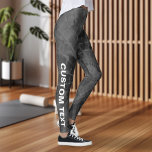 Leggings Créez votre propre teinture à tarte noire personna<br><div class="desc">Créez vos propres Leggings de teinture à tarte gris-noir personnalisés</div>