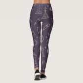 Leggings Créez votre propre violet d'alchimie dorée (Dos)