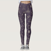 Leggings Créez votre propre violet d'alchimie dorée (Devant)