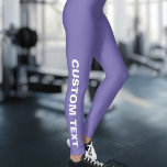 Leggings Créez votre propre violet personnalisé<br><div class="desc">Créez Vos Propres Légendes Purple Personnalisées.</div>