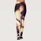 Leggings Crème beige brûlée sous une ligne claire ressemble (Dos)