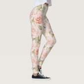 Leggings Crème Blush rose Roses Floral (Droite)