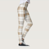 Leggings Crème Brun Gris Rayures (Droite)