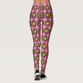 Leggings Crème de chocolat rose Pâques Panier Oeufs Oeuf Ca (Dos)