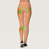 Leggings Crème De Corail Et Orange (Dos)