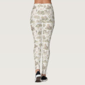 Leggings Crème Douce Village Anglais Mariage Aquarelle (Dos)