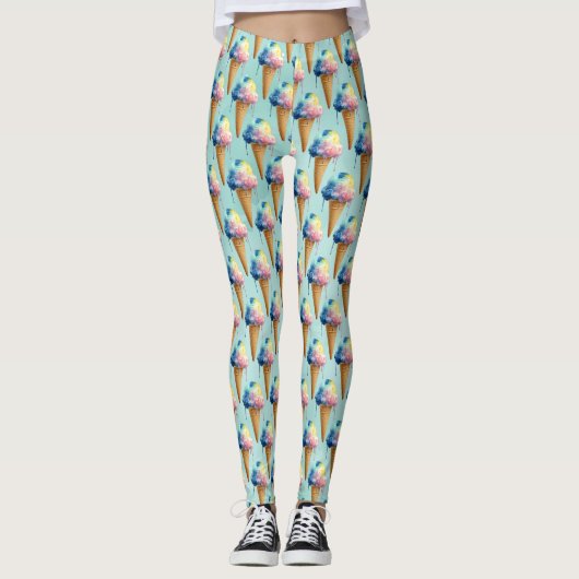 Leggings Crème glacée (Devant)