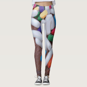 Leggings Crème glacée au chocolat foncé avec arrosage arc-e