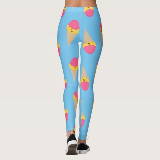 Leggings Crème glacée d'anniversaire (Dos)