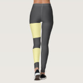 Leggings Crème personnalisée Gris foncé Chat Maman Cute Fun (Dos)