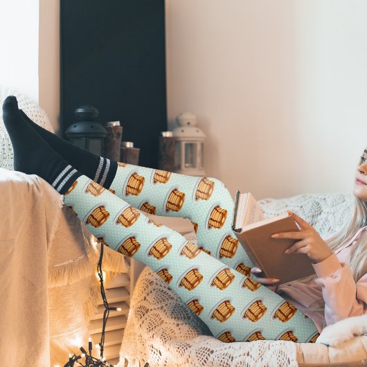 Leggings Crêpes avec sirop d'érable et Motif Polkadot