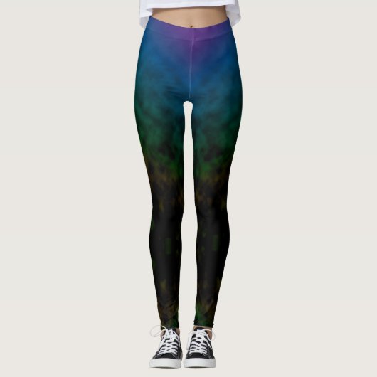 Leggings Crépuscule Émeraude (Devant)