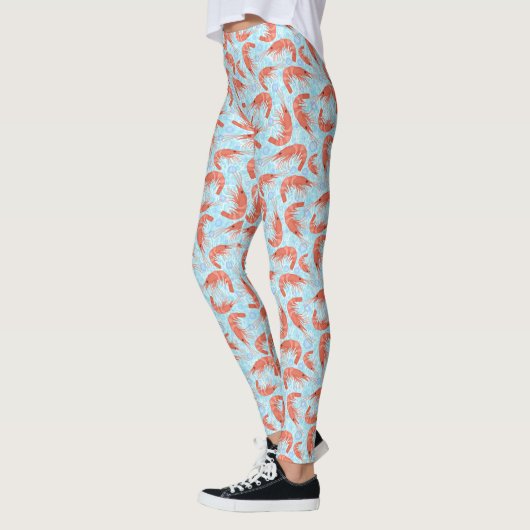 Leggings crevettes crevettes crevettes Bulles de la mer de (Gauche)