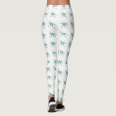 Leggings Cricket vert sur blanc (Dos)