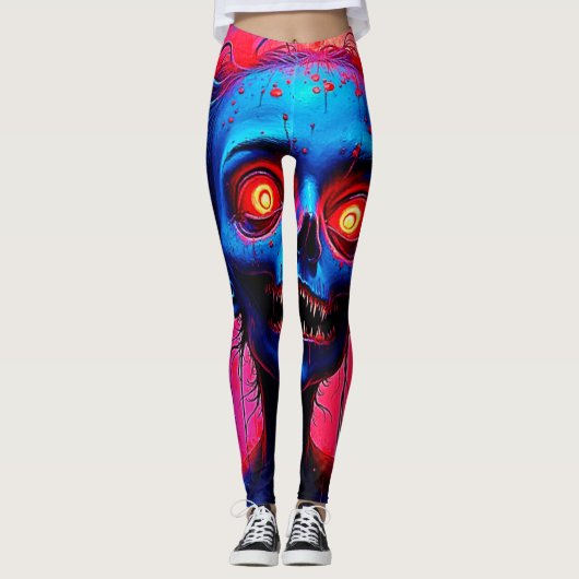 Leggings Crimson Eyes : Horreurs de l'esprit (Devant)