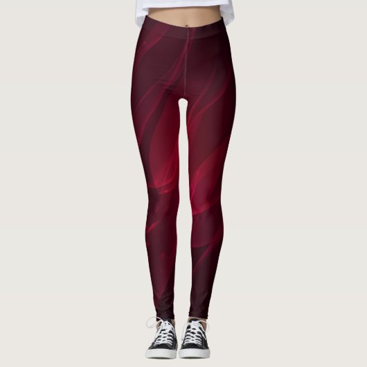 Leggings Crimson Flame Abstract (Devant)