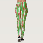 Leggings Crise de Noël, rouge et vert (Dos)