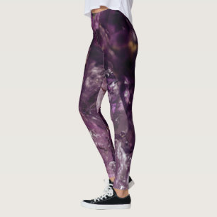 Leggings Cristaux d'Améthyste Jambes d'énergie Yoga