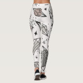 Leggings Cristaux, Lune, Étoiles, Design Chevauché. (Dos)