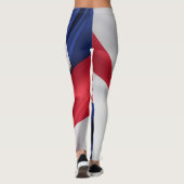 Leggings Croate drapeau texture soie (Dos)