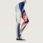 Leggings Croate drapeau texture soie (Droite)