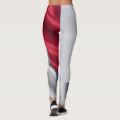 Leggings Croate drapeau texture soie (Dos)