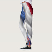 Leggings Croate drapeau texture soie (Gauche)