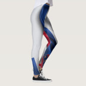 Leggings Croate drapeau texture soie (Droite)