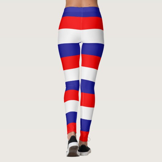 Leggings Croatie Couleurs du drapeau national Horizontal (Dos)