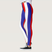 Leggings Croatie Drapeau national Couleurs Verticales (Gauche)