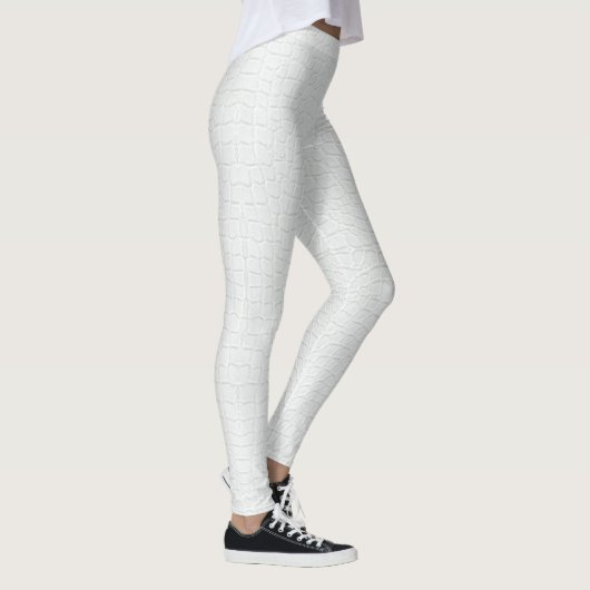 Leggings Crocodile blanc - Impression (Droite)