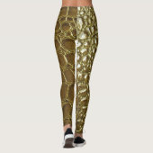 Leggings Crocodile : Closeup Texture Détail (Dos)