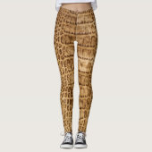 Leggings Crocodile doré (Devant)