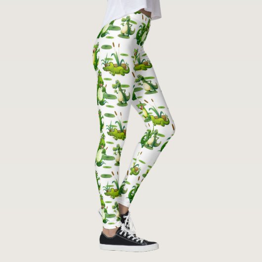 Leggings Crocodiles Dans L'Étang (Droite)