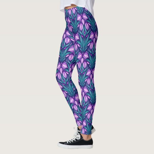 Leggings Crocus printaniers (Gauche)