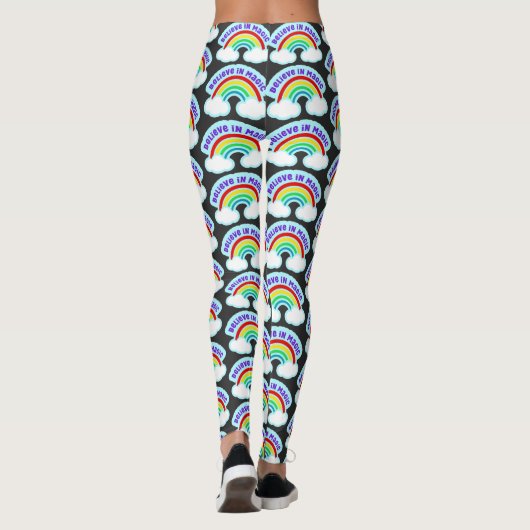 Leggings Croire en la Magic Retro Design (Dos)