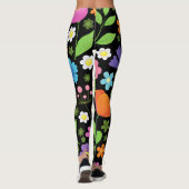 Leggings Croissance Fleurs Positives Colorées (Dos)