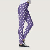 Leggings Croix blanches sur ultra violet (Droite)