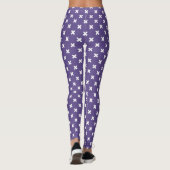Leggings Croix blanches sur ultra violet (Dos)