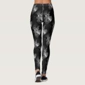 Leggings Croix gothique Lune GraveYard avec Corbeaux (Dos)