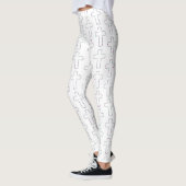 Leggings Croix ornée de fleurs (Gauche)