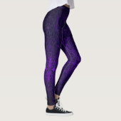 Leggings Croix romantique Patinée gothique foncée violette (Droite)
