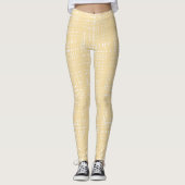 Leggings Crosshatch en or jaune doux (Devant)