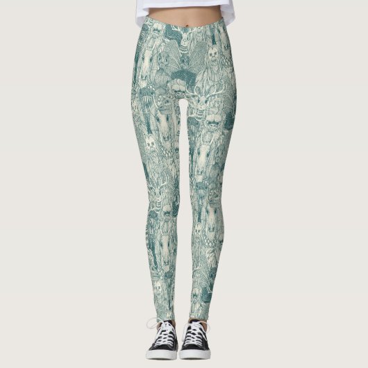 leggings cryptid crowd pine pearl (Devant)