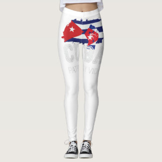 Leggings Cuba Libertad y Vida Drapeau de la manifestation c