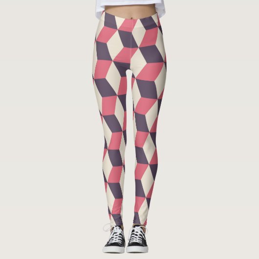 Leggings cubes 3d (Devant)