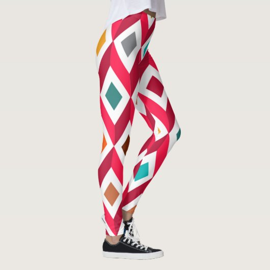 Leggings Cubes 3D rose (Droite)